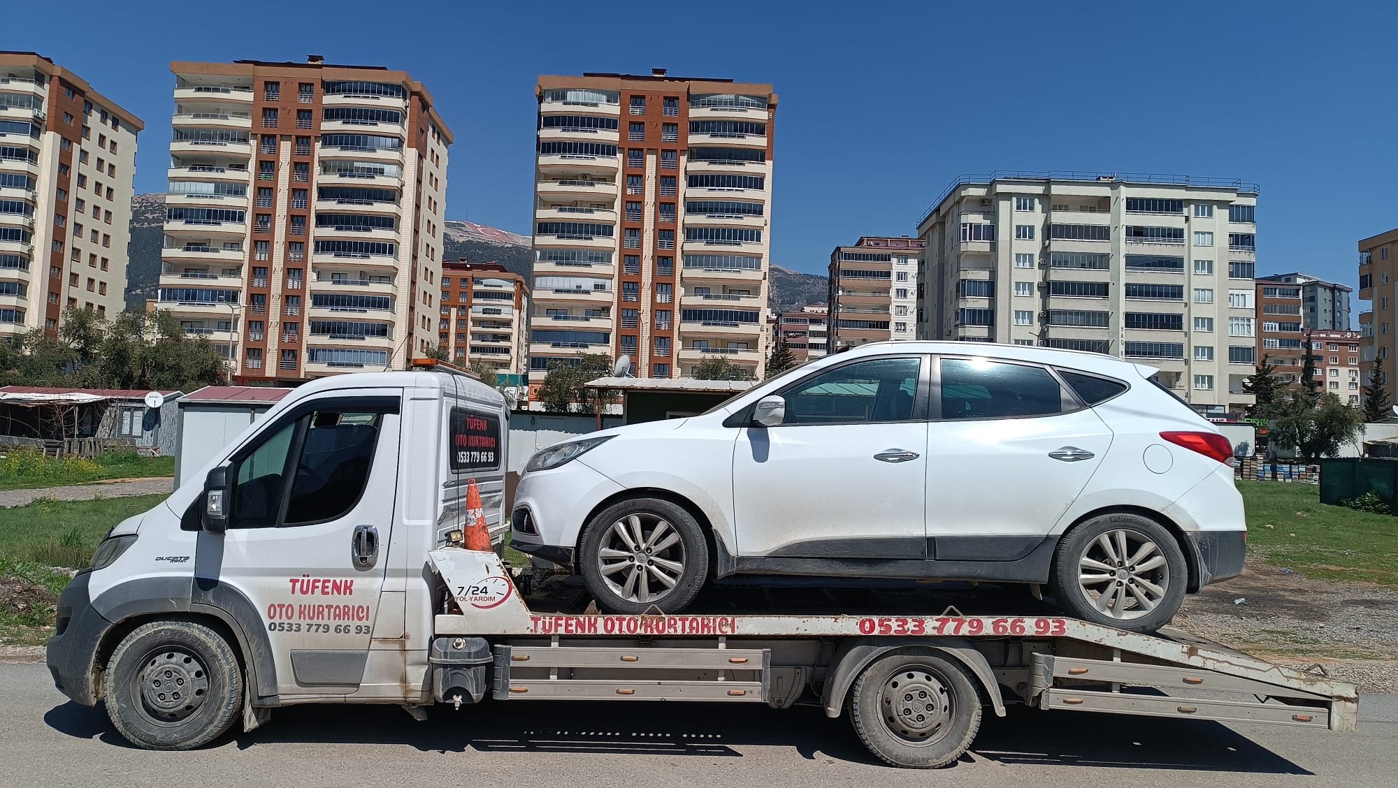 Şehirlerarası çekici çalışması