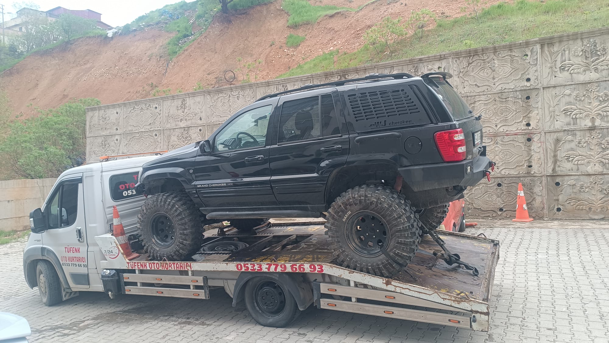 Tüfenk Oto Kurtarma saha çalışması